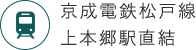 新京成線 上本郷駅直結